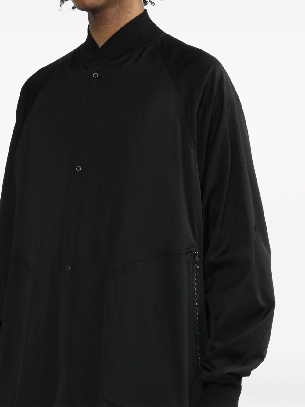 baseball-collar button-up coat - 5