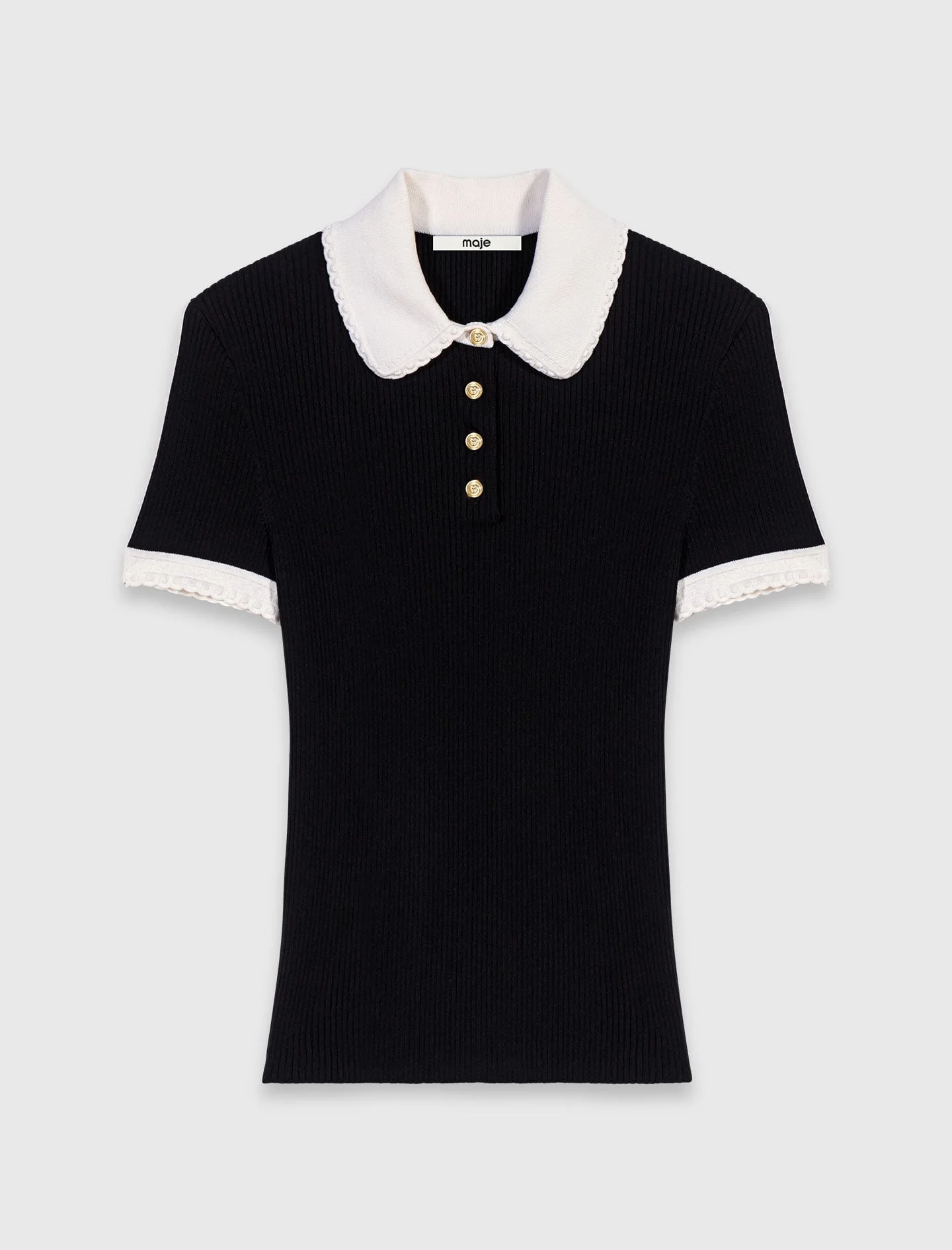 Short-sleeved polo shirt - 1