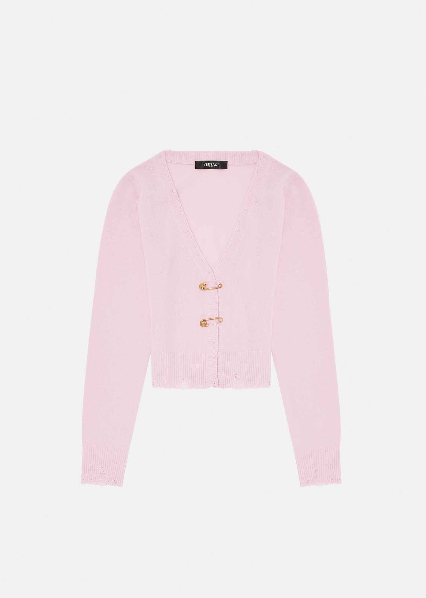 Safety Pin Cashmere Cardigan - 1