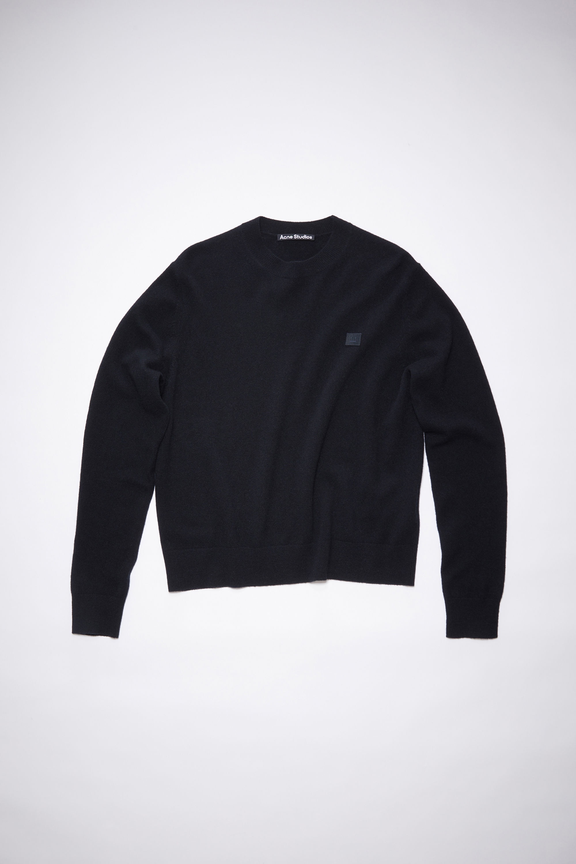 Crew neck sweater - Black - 1