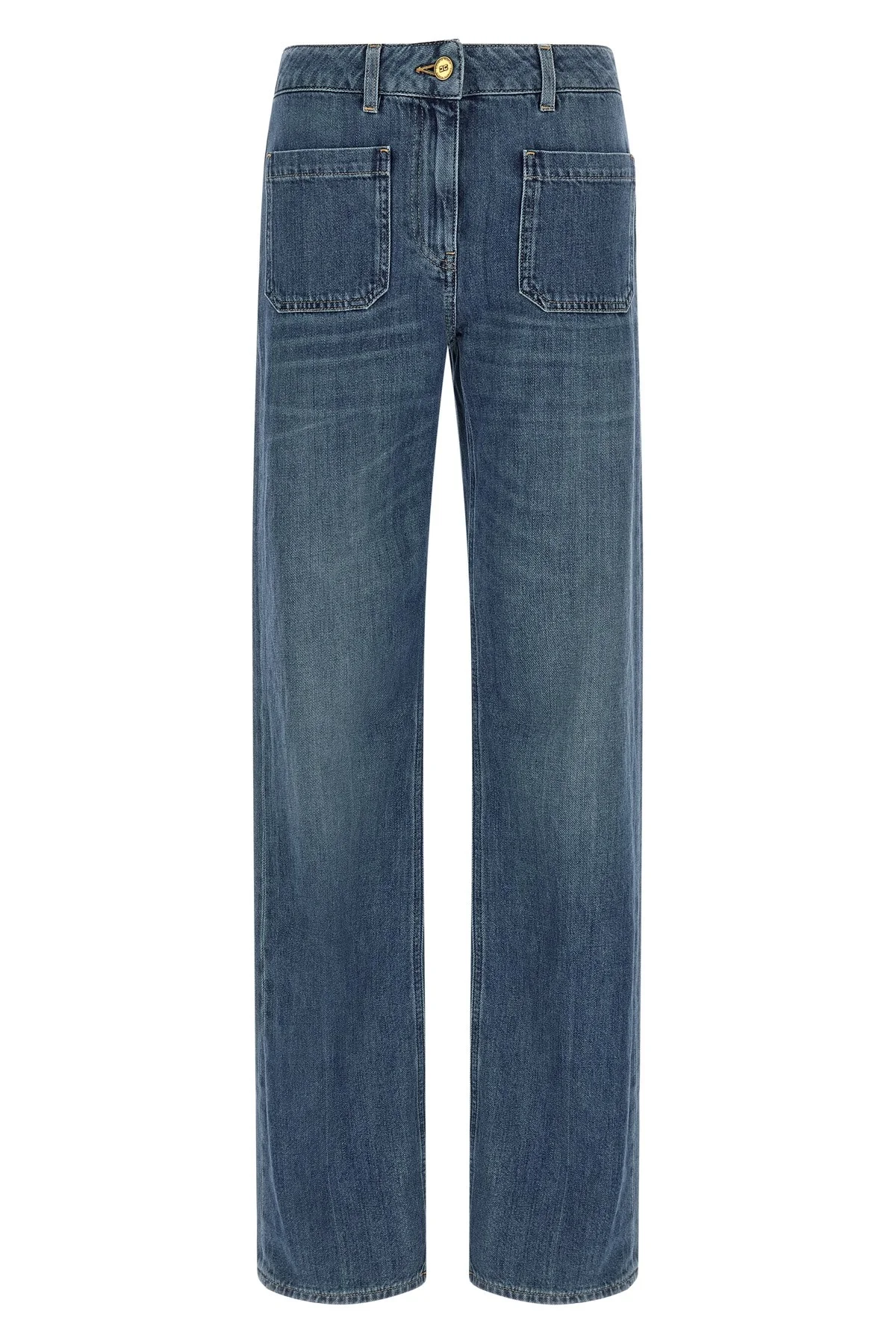 Logo Embroidery Jeans - 1