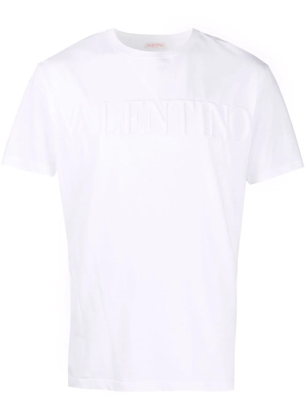 embossed-logo cotton T-shirt - 1