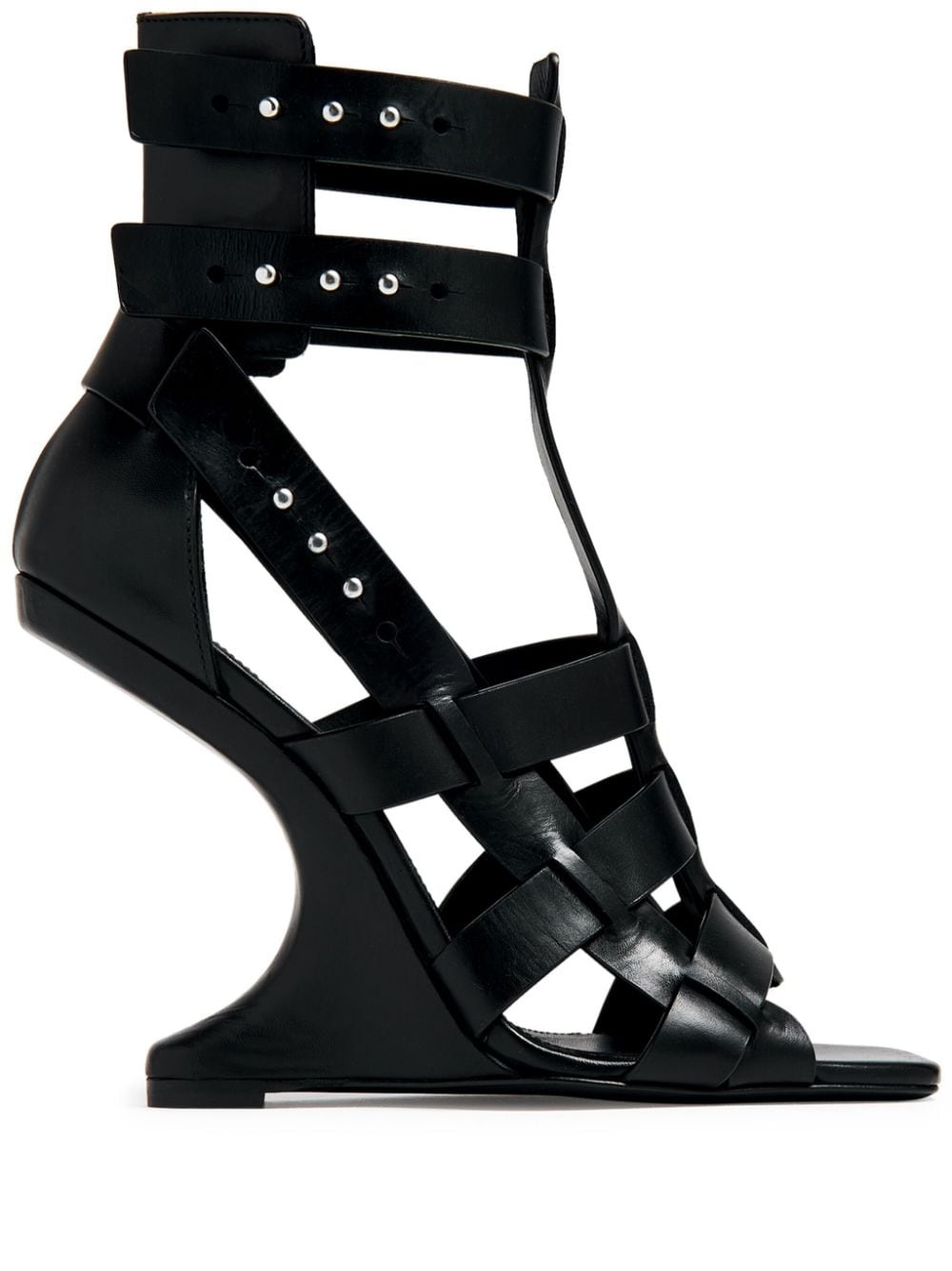 Cantilever leather sandals - 1