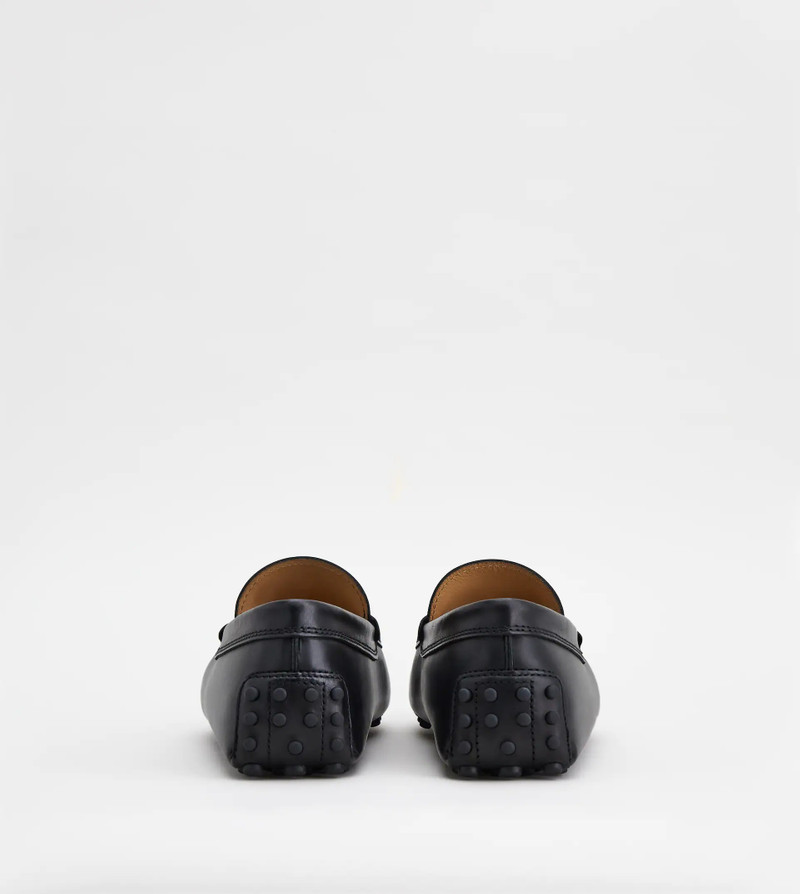 Tod's GOMMINO DRIVING SHOES IN LEATHER - BLACK outlook