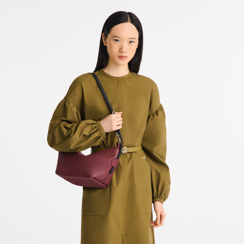 Longchamp Le Slouchy S Crossbody bag Pomegranate - Leather outlook