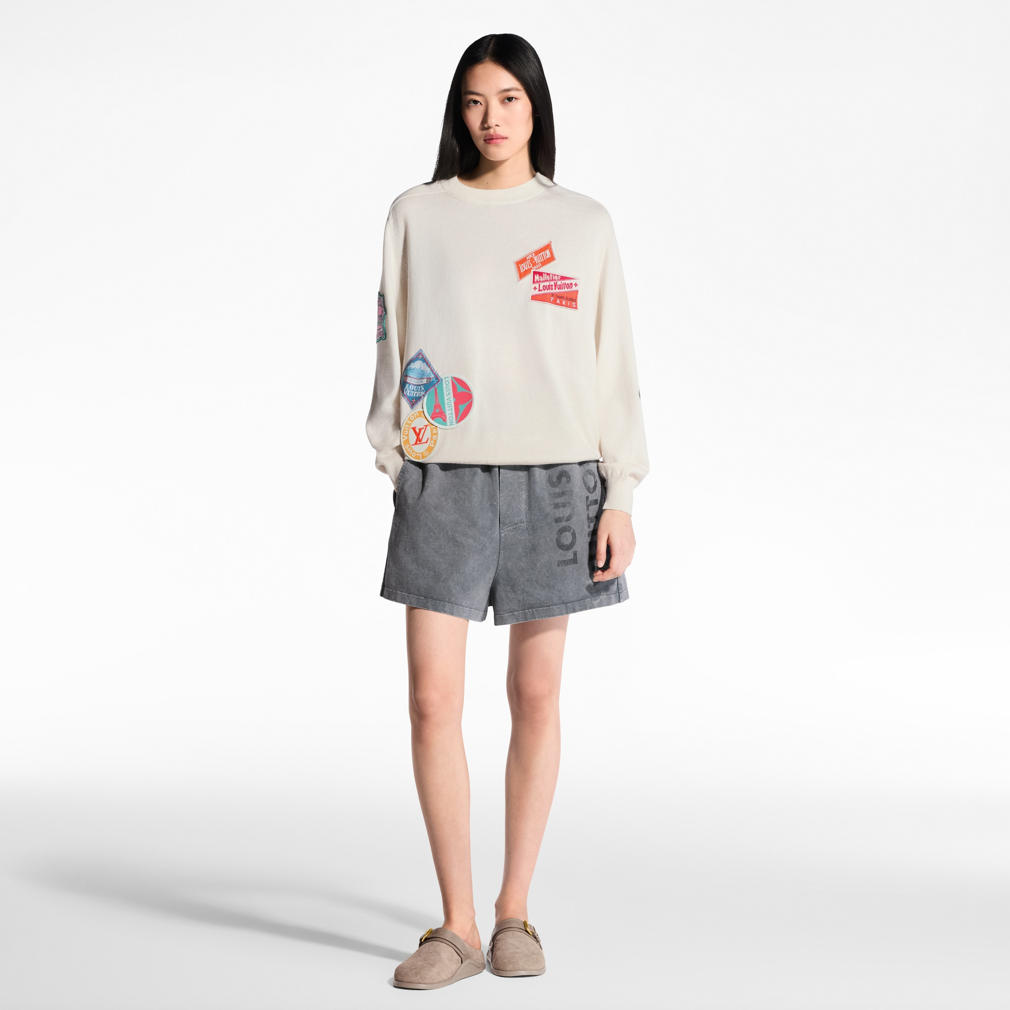 Travel Patch Cashmere Pullover - 4