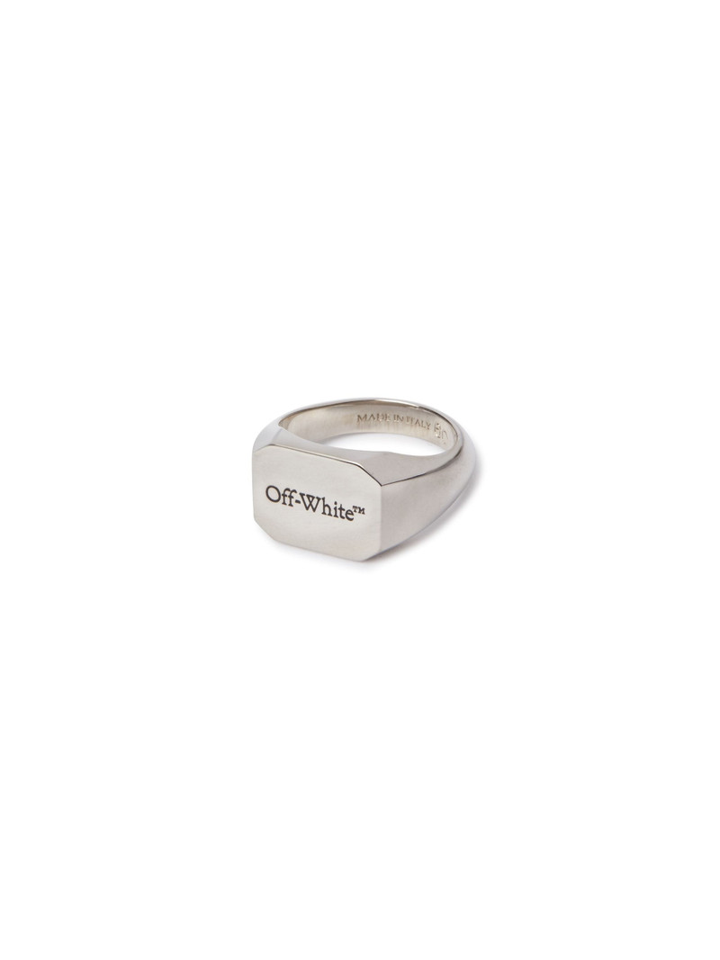 Off-White Rectangular Logo Ring outlook