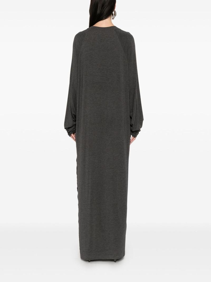 raglan-sleeve side-slit dress 4