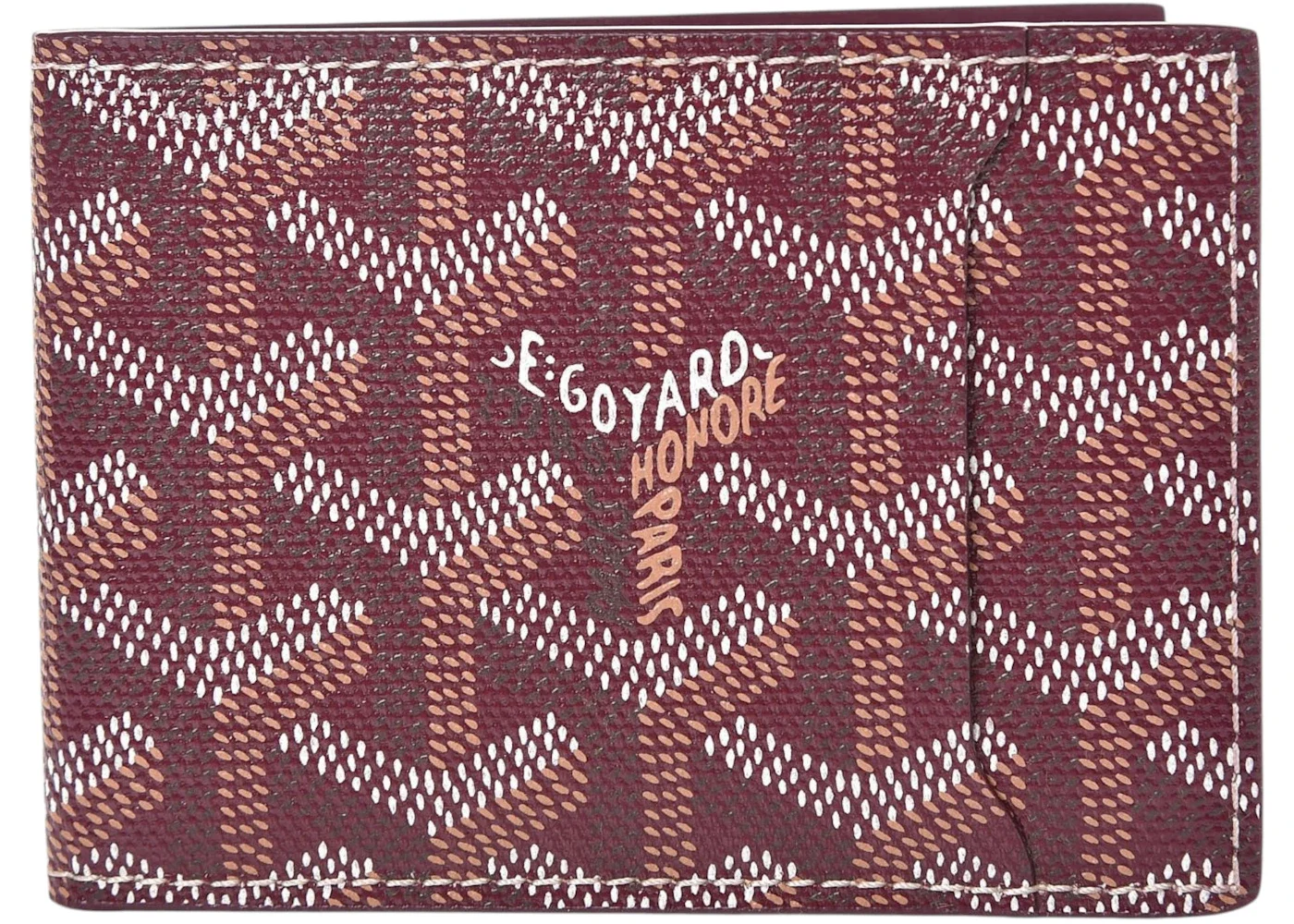 Goyard Victoire Slot Wallet Companion Goyardine Burgundy - 1