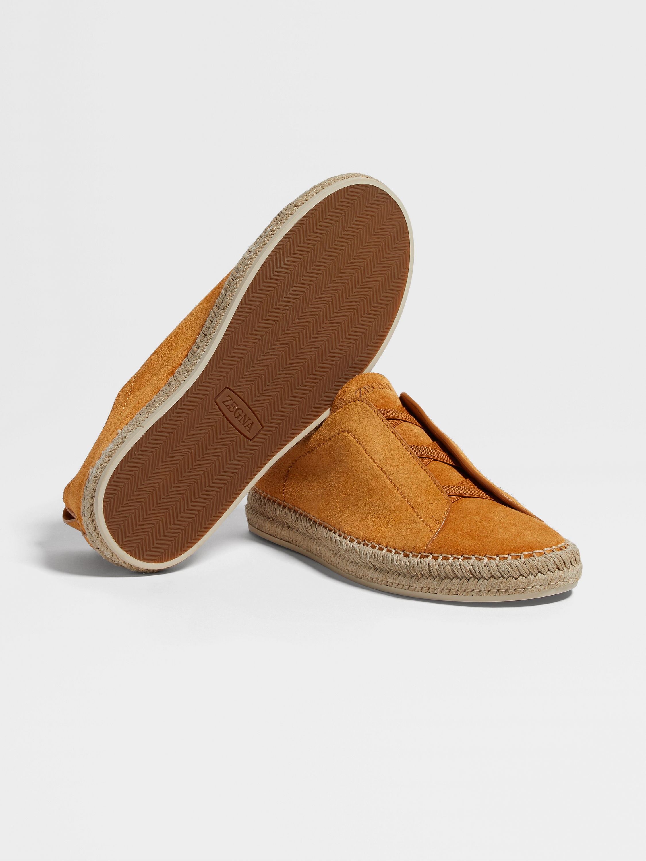 OCHRE SUEDE TRIPLE STITCH™ ESPADRILLES - 4