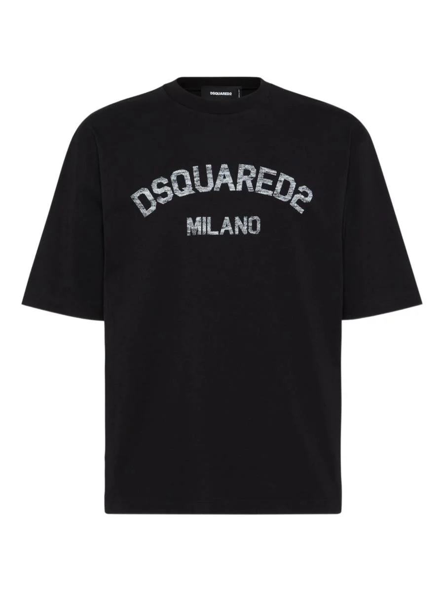 DSQUARED2 Crew Neck T-Shirt With Print - 1