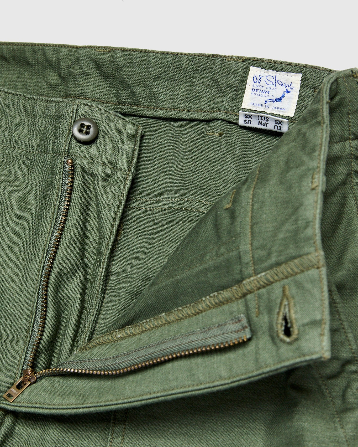 Slim Fatigue Pants in Army - 6