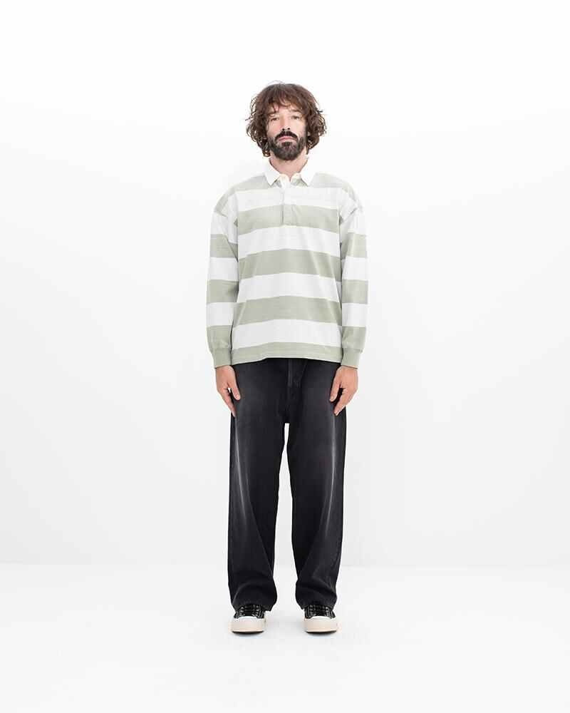visvim LARKHAM L/S RUGGER LT.GREEN - 0123105010023 | REVERSIBLE