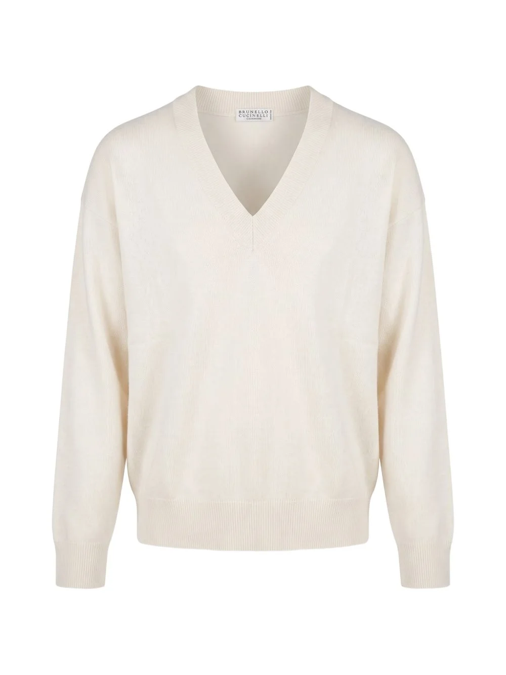 V-neck cashmere sweater - 1