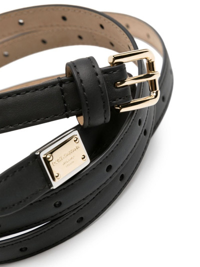 Dolce & Gabbana buckled leather belt outlook