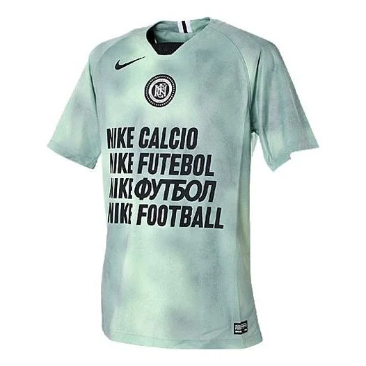 Nike Breathable Casual Sports Soccer/Football Short Sleeve T-shirt Green AQ0663-376 - 1