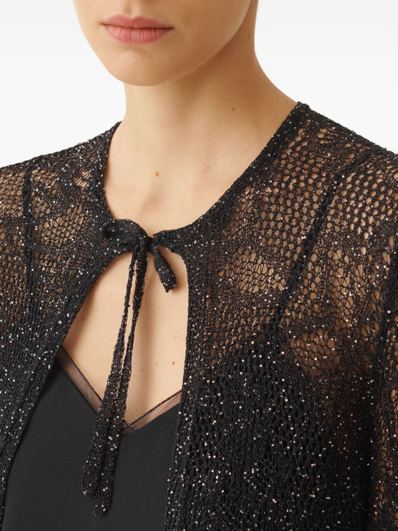 tie-neck long-sleeve cardi-coat 5