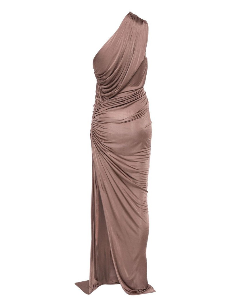 Rick Owens Lilies one-shoulder draped dress outlook