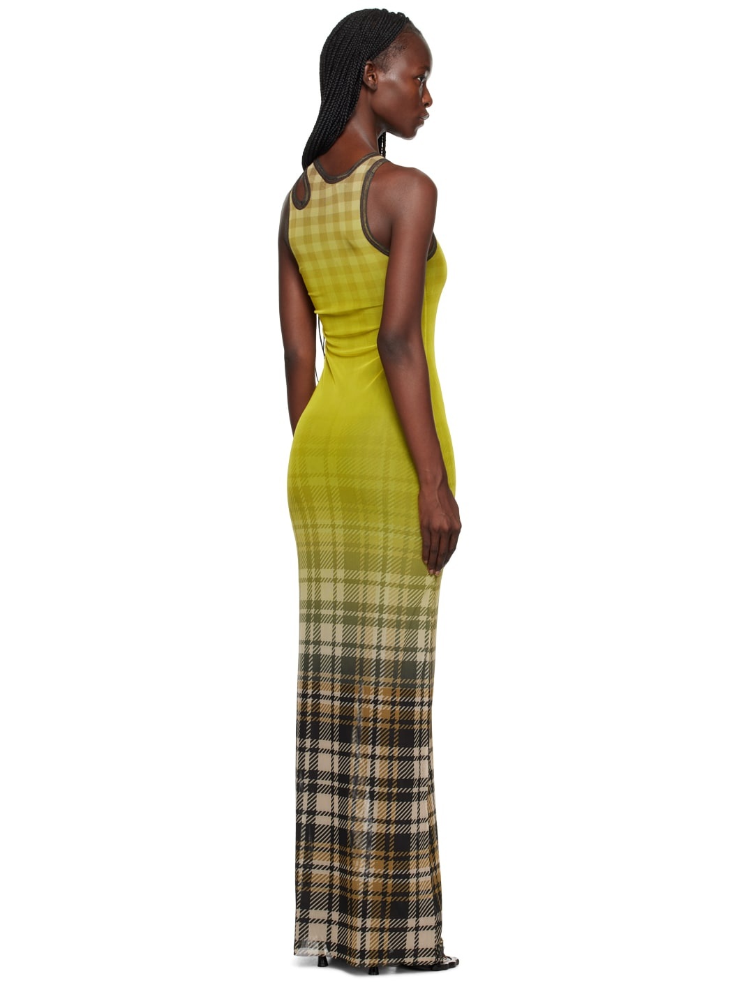 Yellow Cutout Maxi Dress - 3