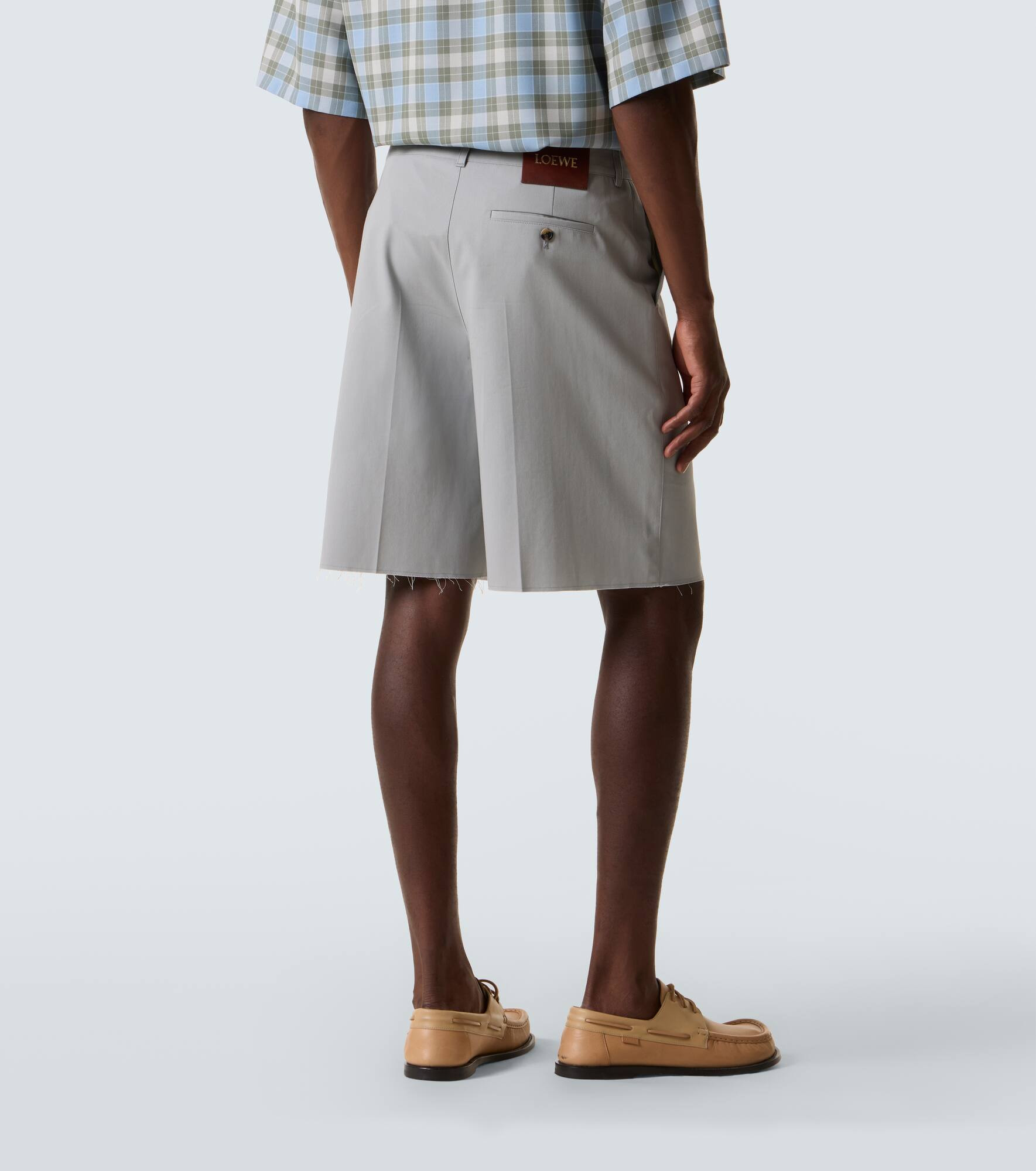 Anagram cotton twill shorts - 4