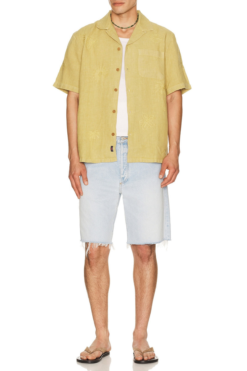 FAHERTY Short Sleeve Embroidered Shirt outlook