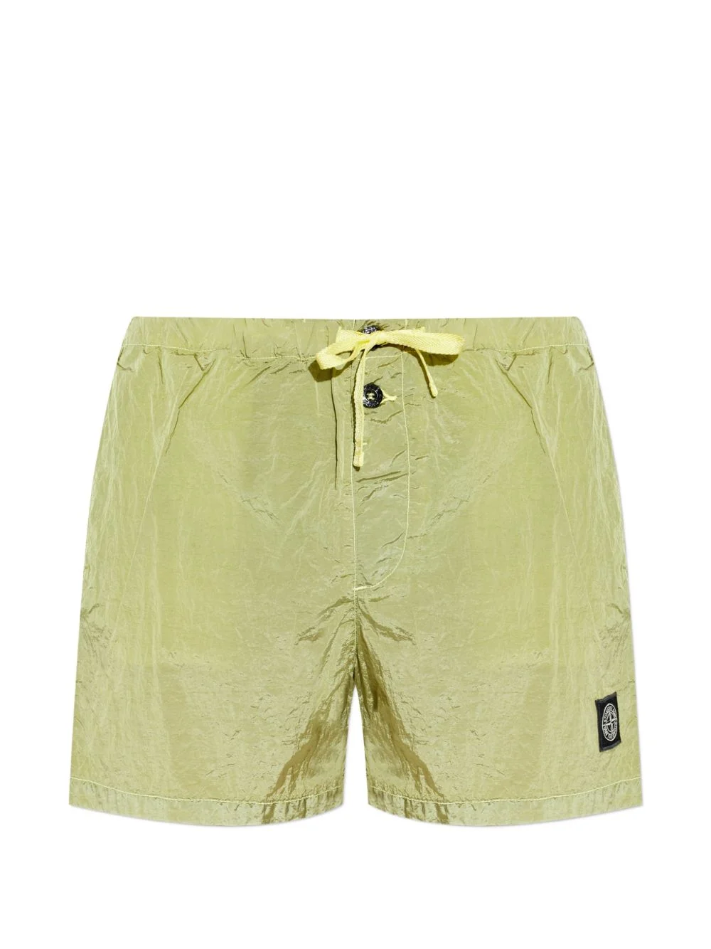 logo-patch swim shorts - 1