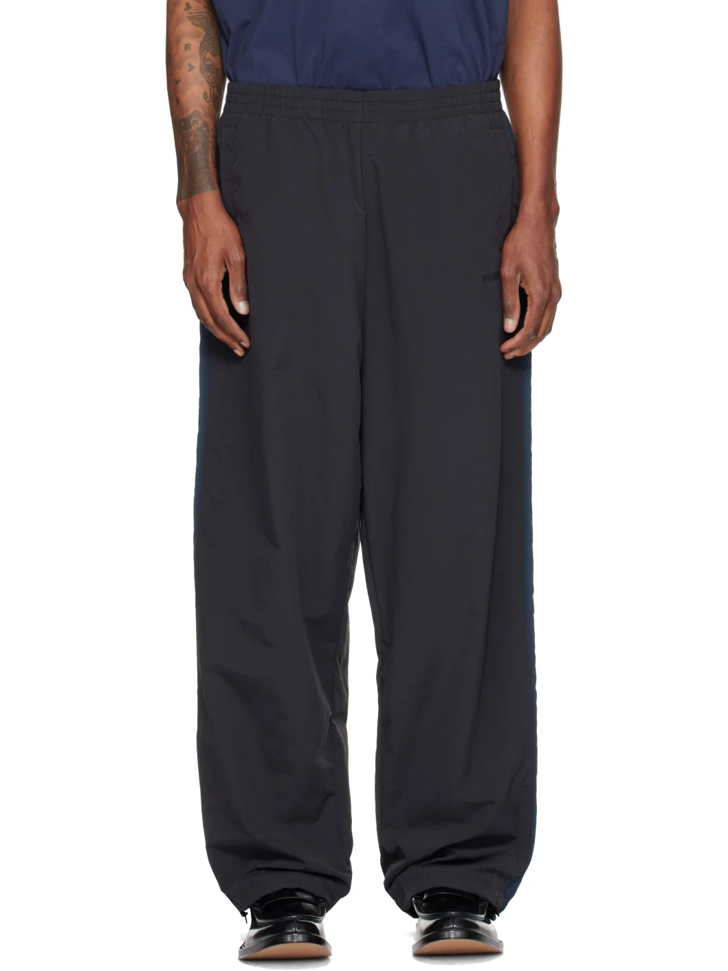 Black Tape Track Pants - 1