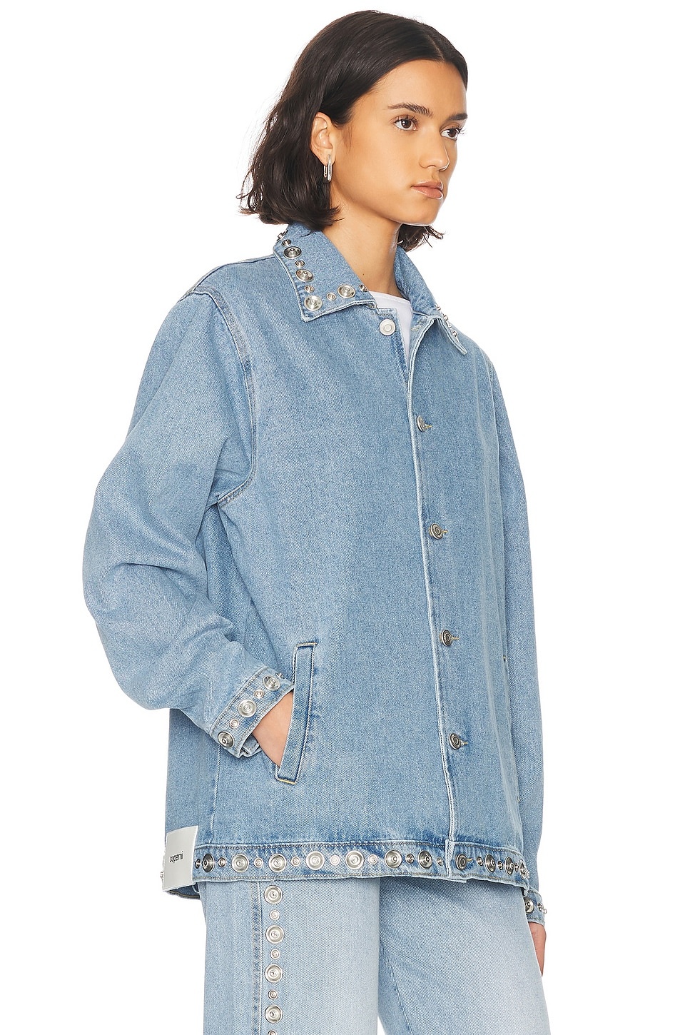 Studded Denim Jacket - 2