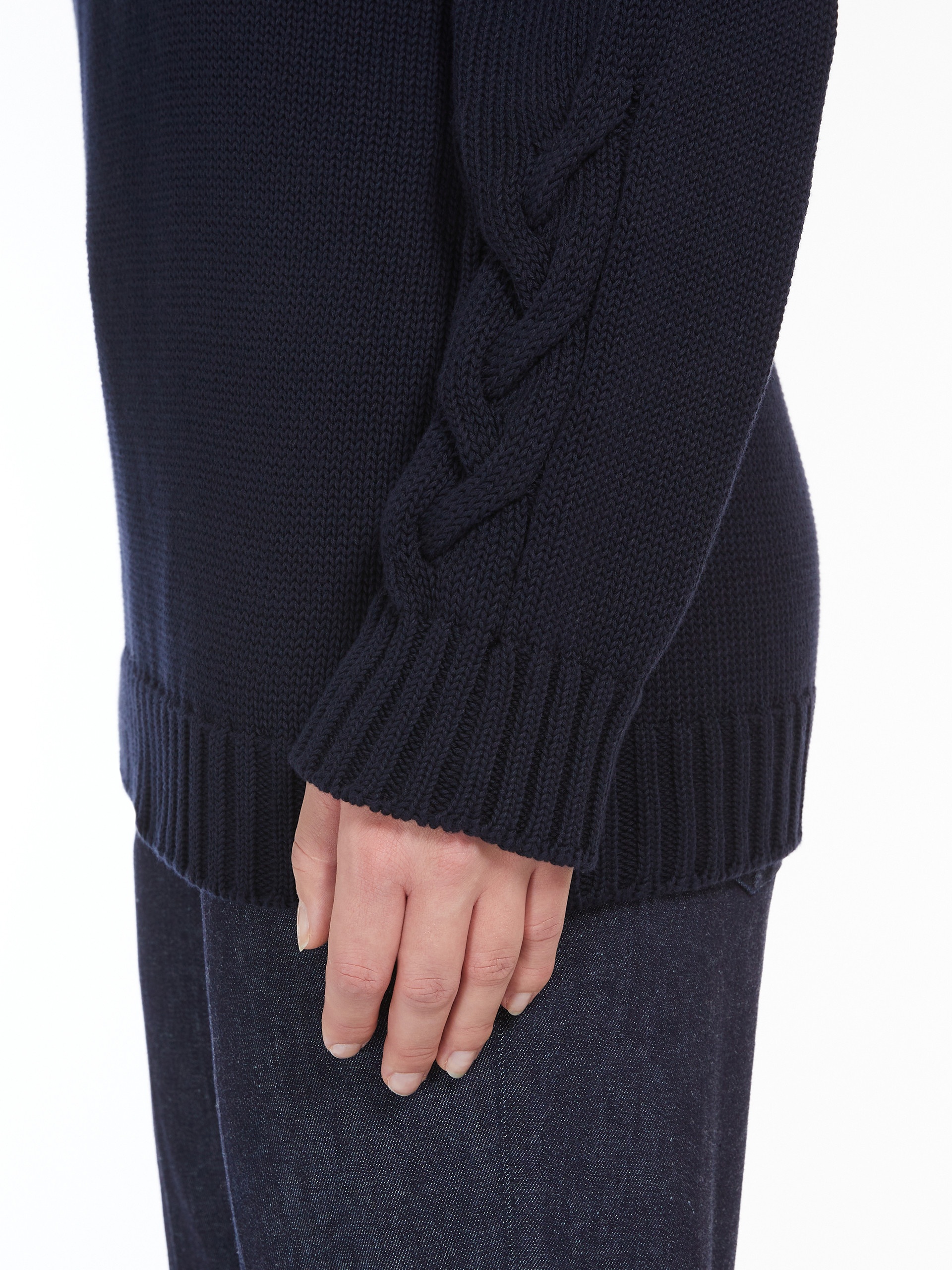 HARALD Cable-knit sweater in cotton yarn - 5
