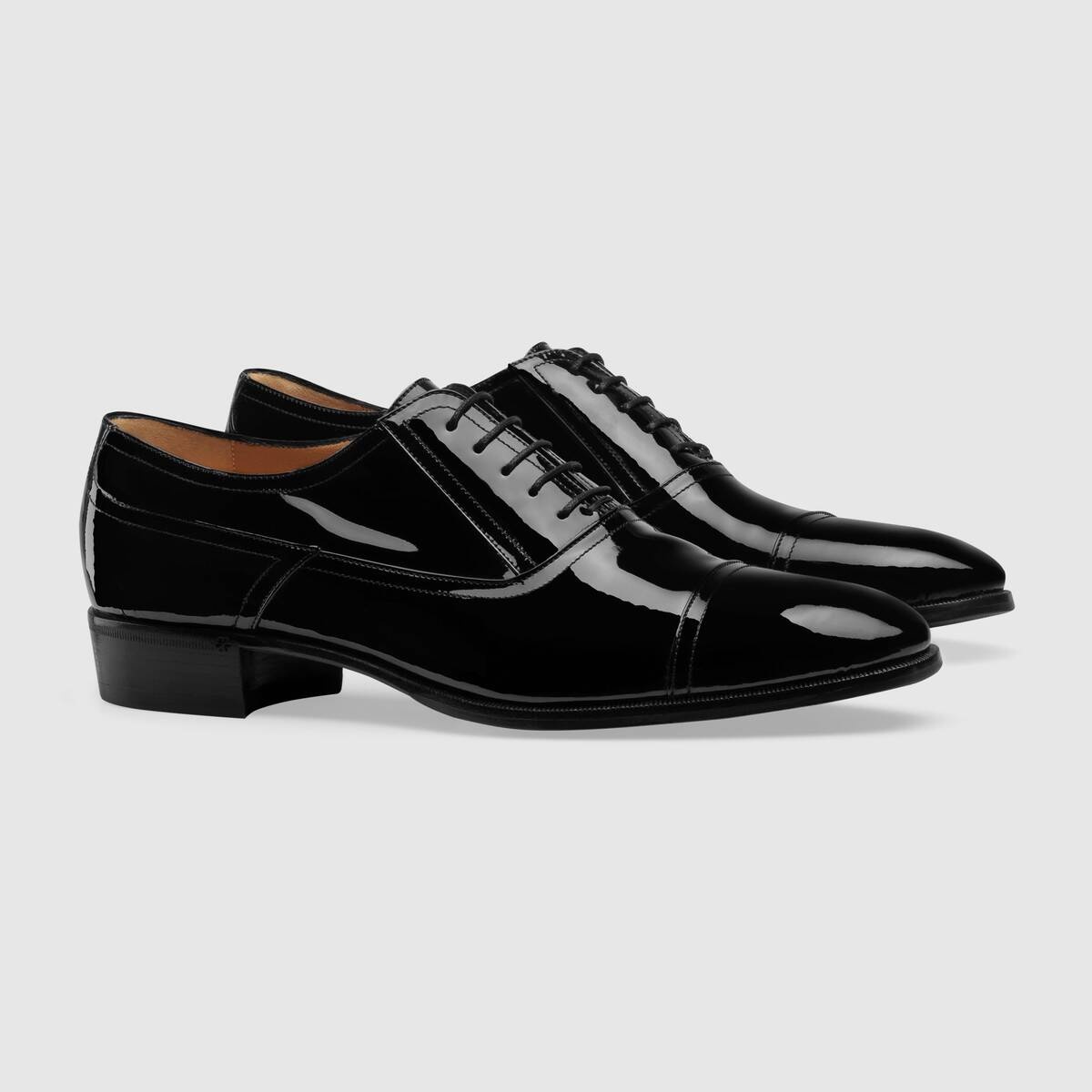 Patent leather lace-up shoe - 2