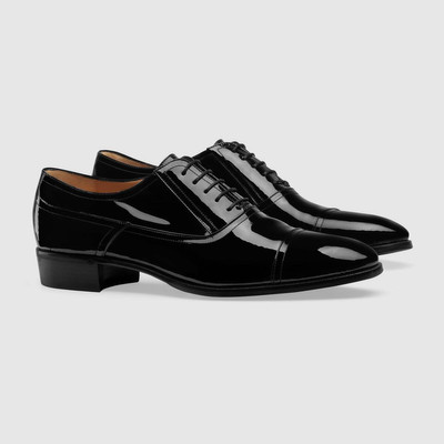 GUCCI Patent leather lace-up shoe outlook