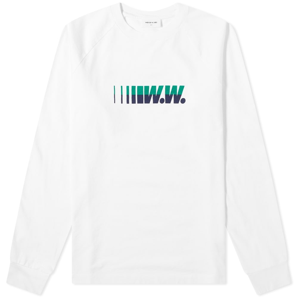 Wood Wood Long Sleeve Han World Sports Tee - 1