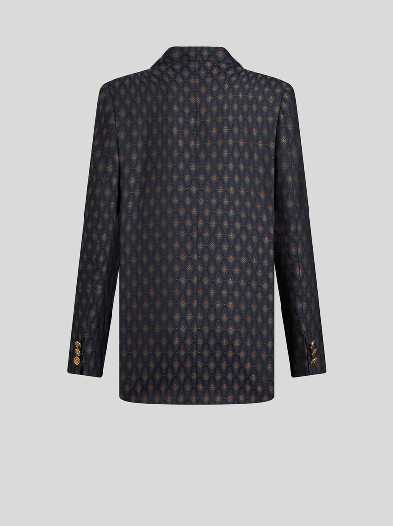 DOUBLE-BREASTED WOOL JACQUARD JACKET 6