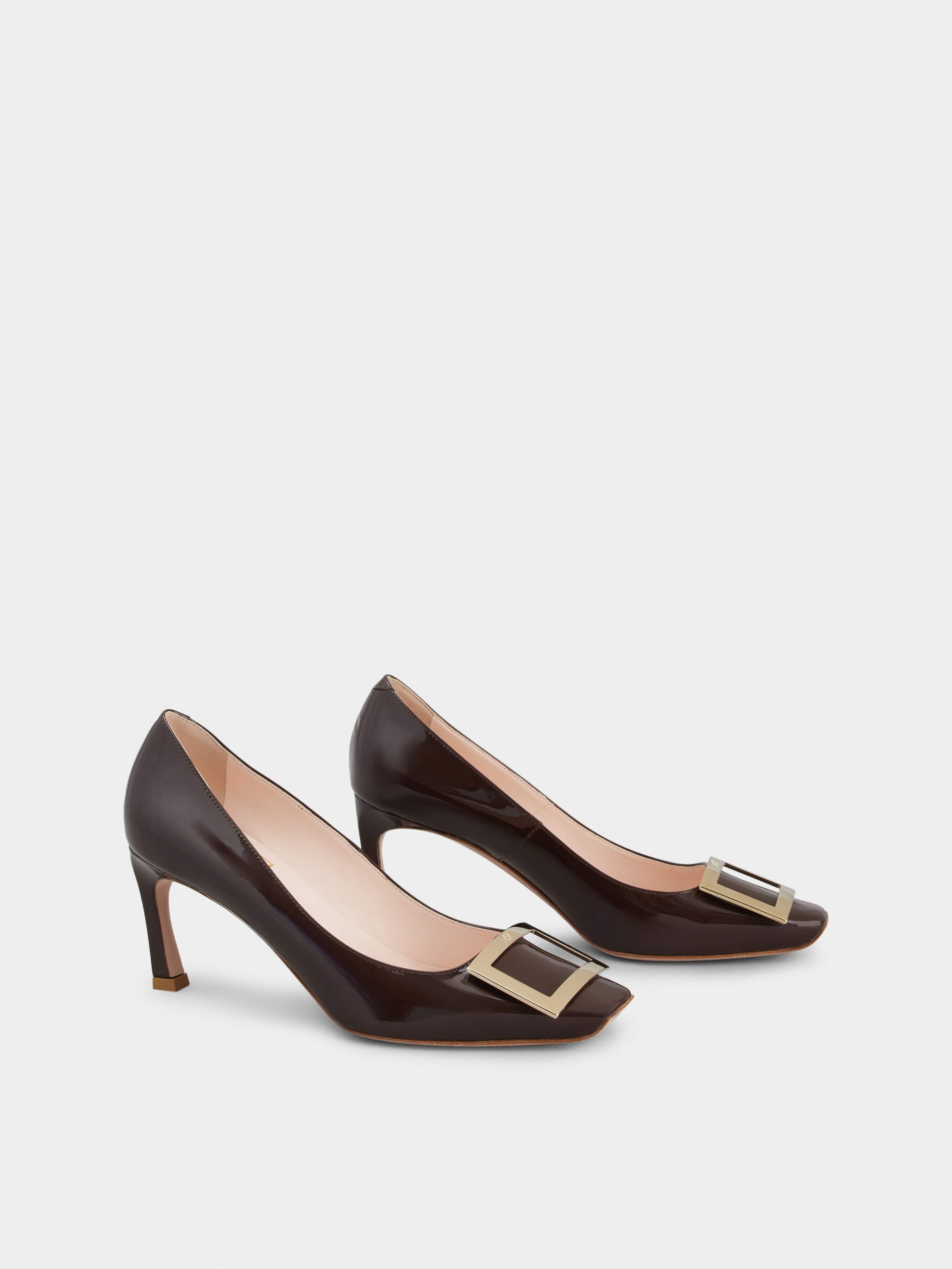 Trompette Metal Buckle Pumps in Patent Leather - 2