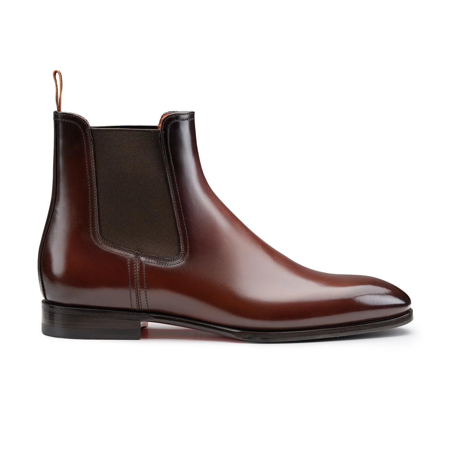 Men's dark brown leather Chelsea boot - 1