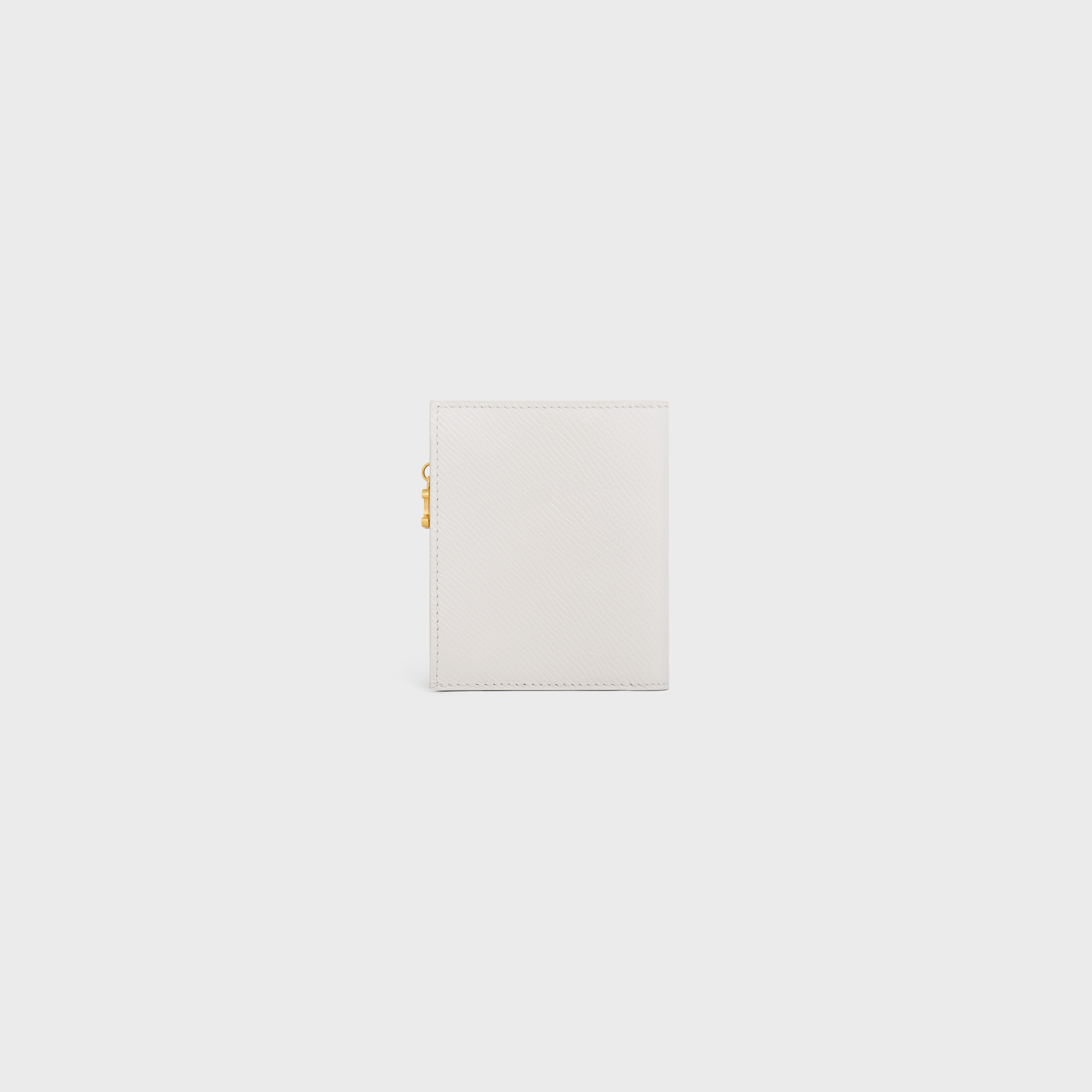 COMPACT WALLET TRIOMPHE CHARMS IN GRAINED CALFSKIN - 3