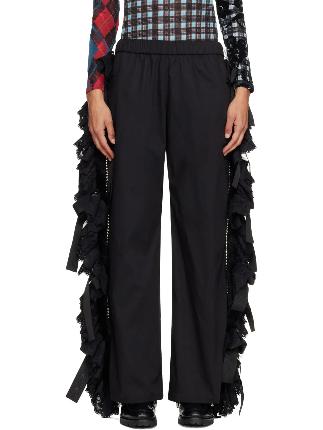 Black Corky Pyjama Trousers - 1