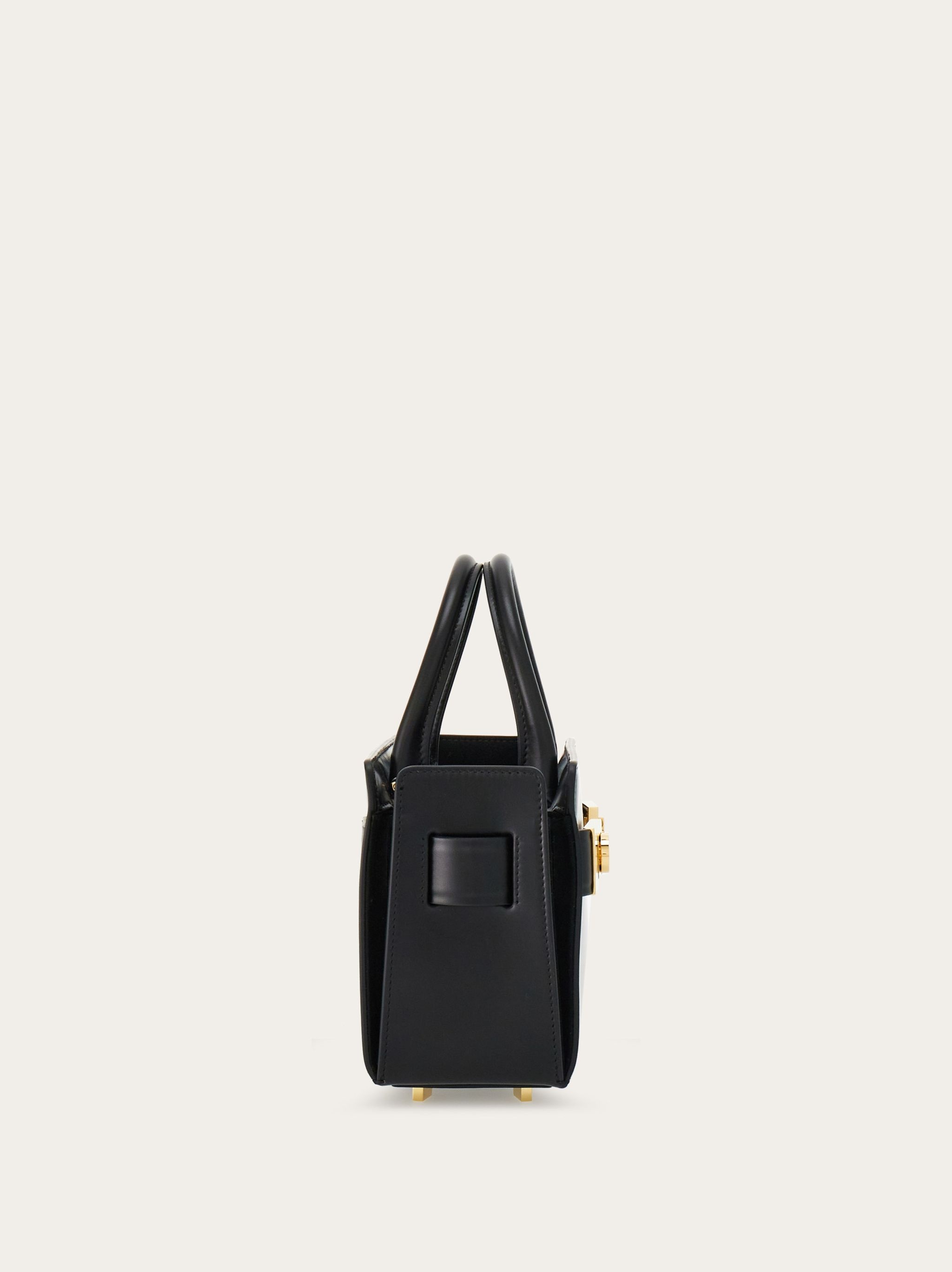 FERRAGAMO Tote bag with Gancini buckles (S) | REVERSIBLE