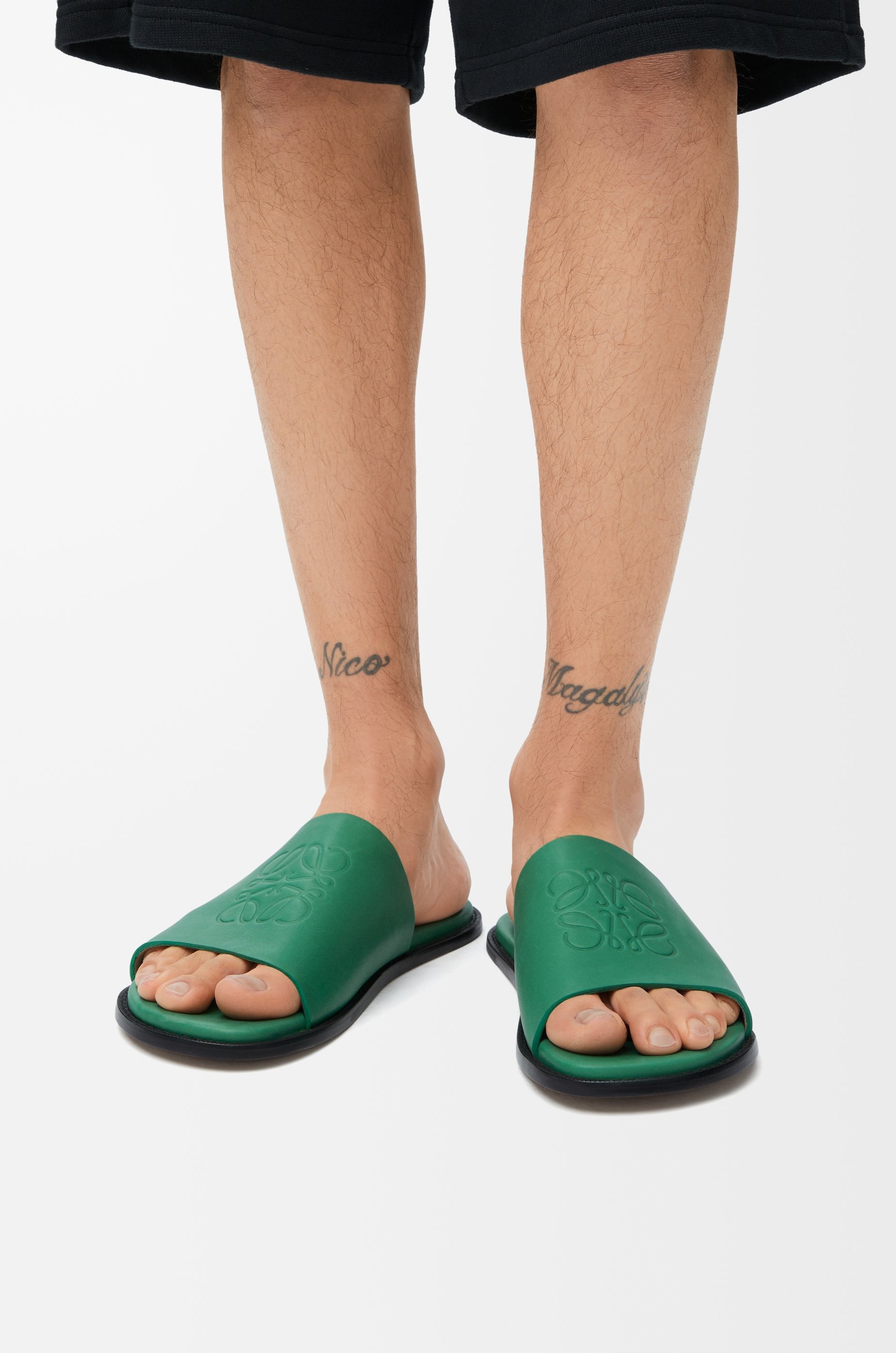 Flex Anagram slide in soft calfskin - 2