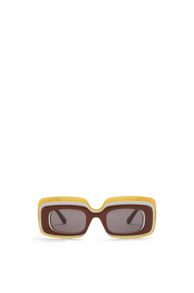 Multilayer Rectangular sunglasses in acetate - 1