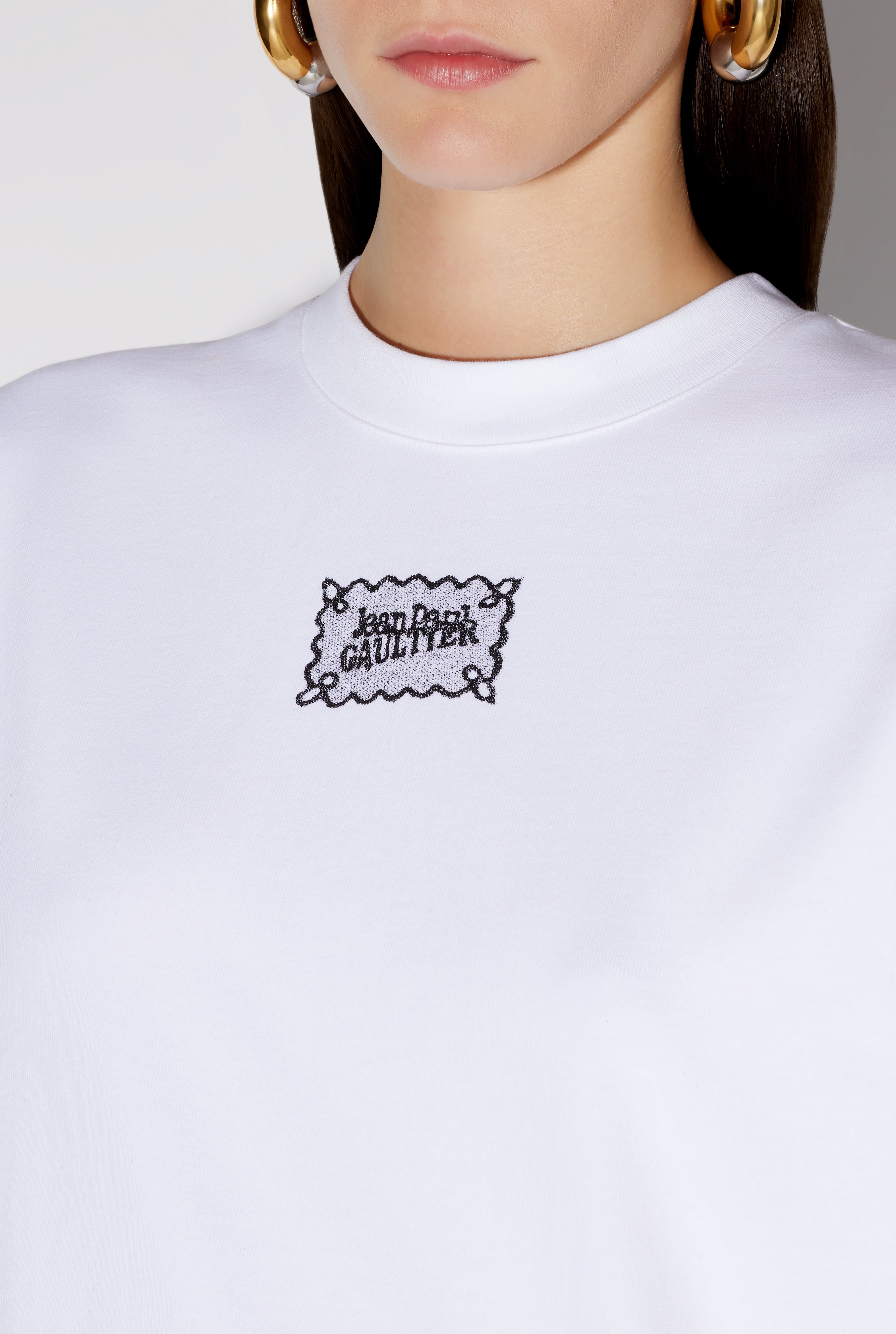 THE LARGE WHITE JEAN PAUL GAULTIER LABEL T-SHIRT - 5