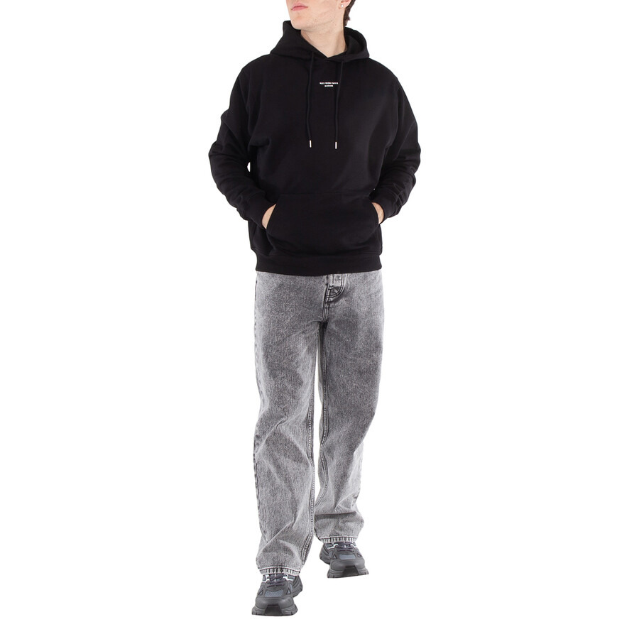 Drole De Monsieur Men's Black Slogan Classique Le Hoodie - 3