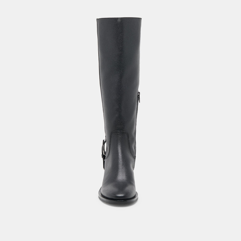 KILIAN H2O WIDE CALF BOOTS BLACK LEATHER 8