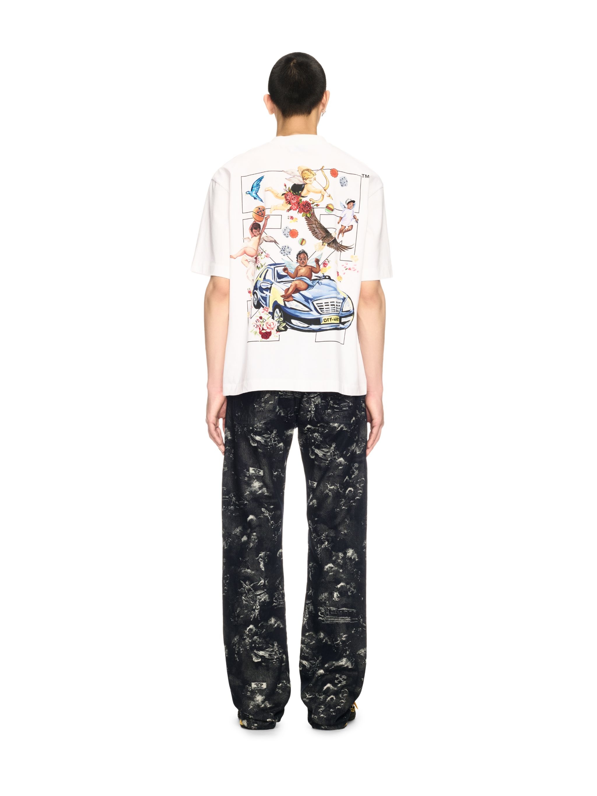 Blue Jacquard Fresco Jeans - 4