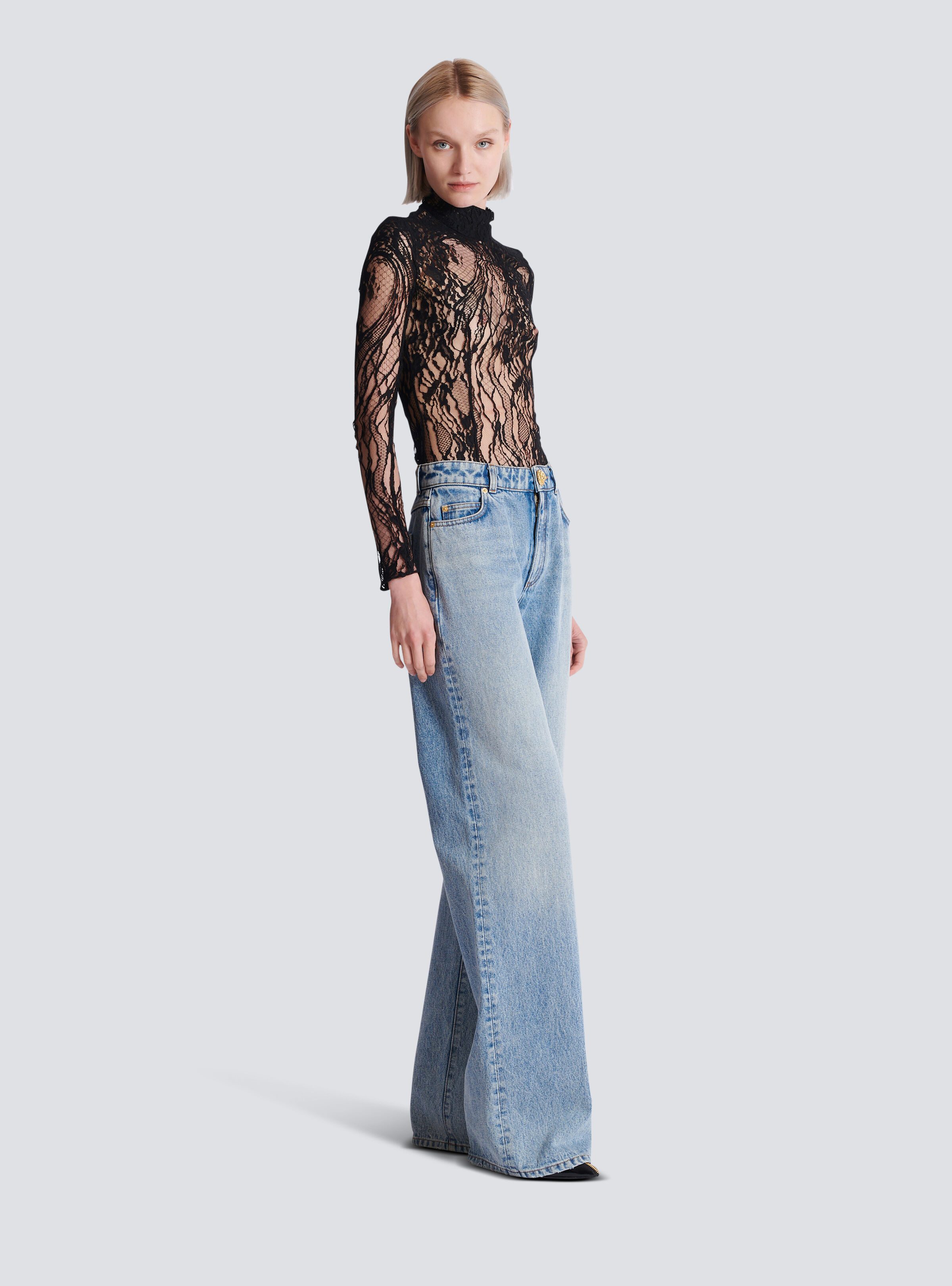 Long-sleeved lace body - 3