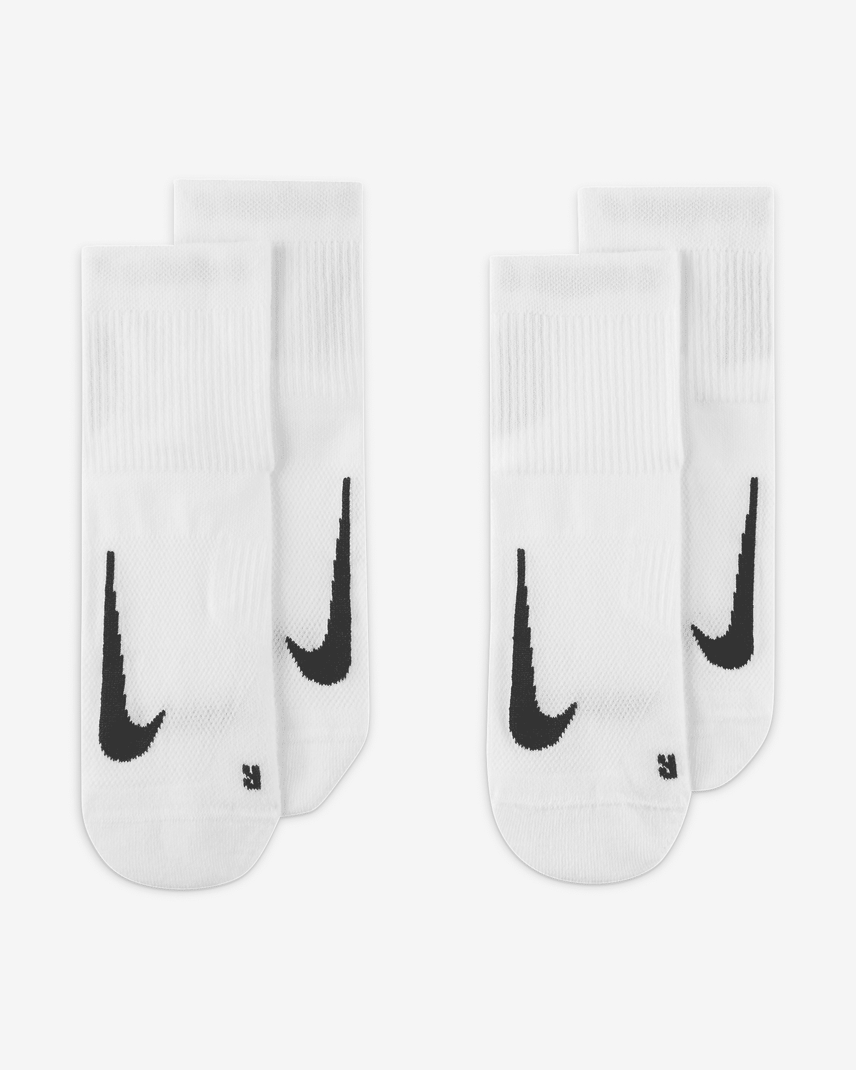 Nike Multiplier Running Ankle Socks (2 Pair) - 2