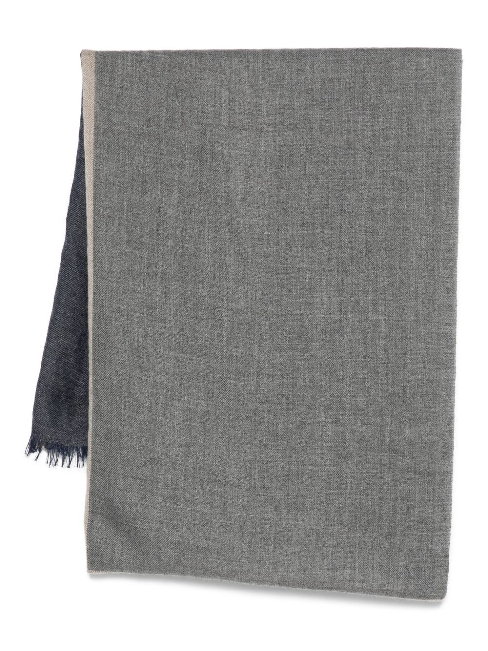 frayed silk scarf - 1