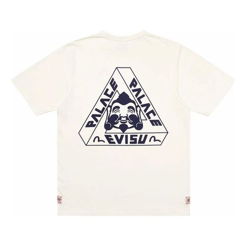 PALACE x EVISU PALACE Evisu Chest Logo Short Sleeve Unisex White PAL-SS20-008 - 1