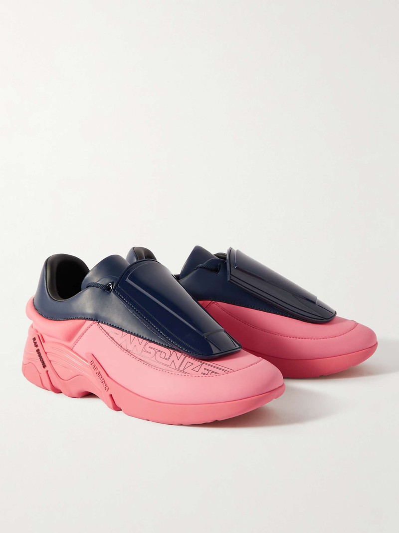 Antei Shell and PVC-Trimmed Leather Sneakers 4