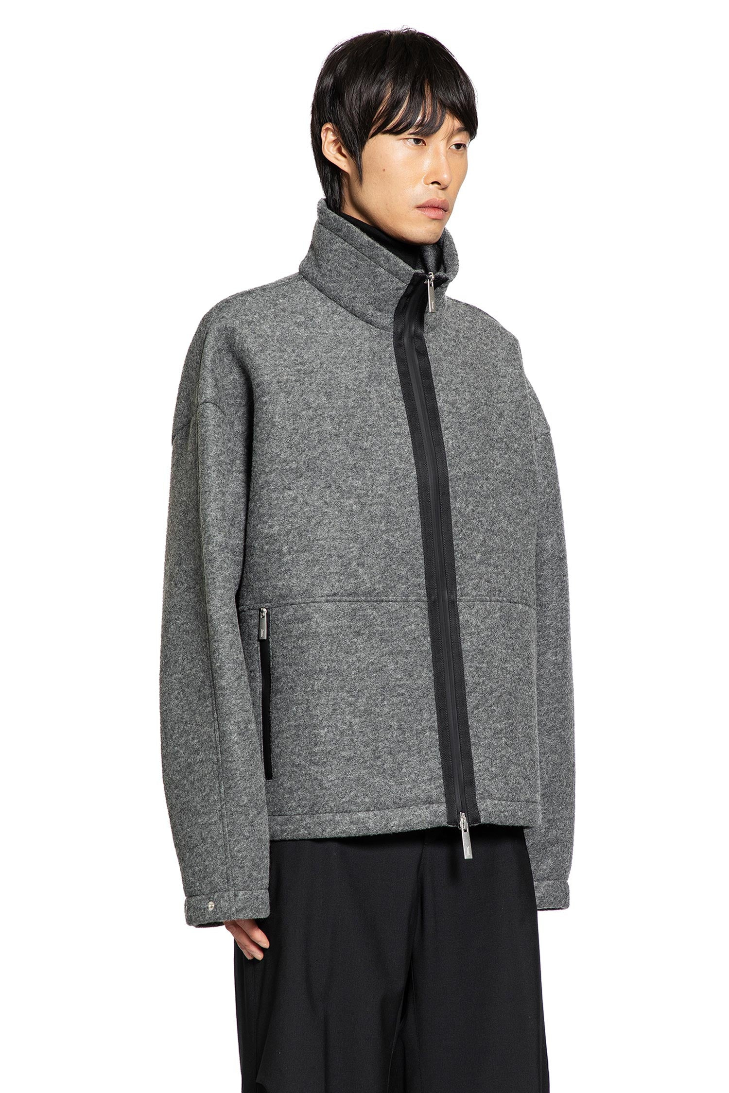 Felt Zip-up Jacket - 2